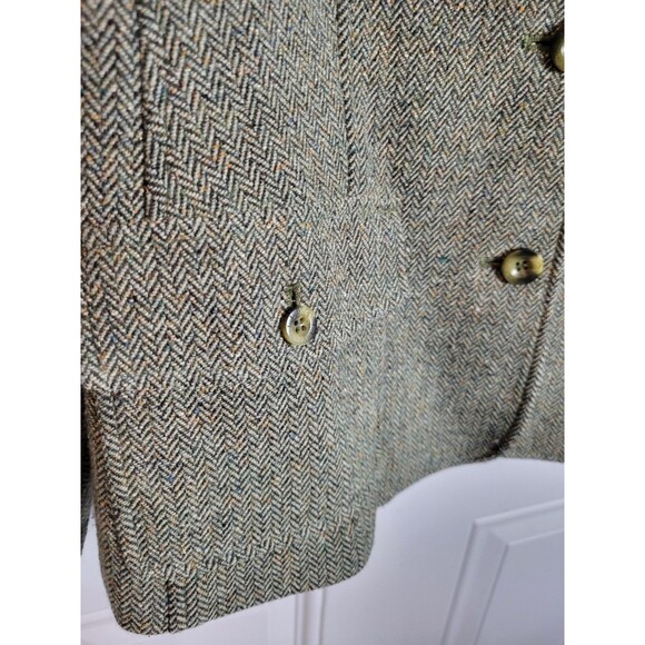 L.L. Bean Womens Wool & Silk Blend Blazer Jacket Size L Petite - Picture 6 of 8